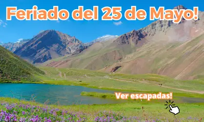Escapadas en bus y aereo feriado del 25 de mayo 2026